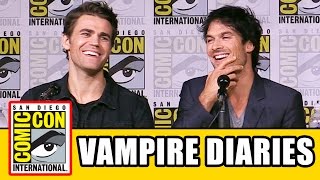 THE VAMPIRE DIARIES Season 8 Comic Con Panel Part 1  Ian Somerhalder Kat Graham Paul Wesley [upl. by Hailahk]