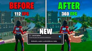 NEW Way to Increast FPS In FORTNITE  How to Increast fps fortnite Chapter 5 Season 4 [upl. by Malvina]