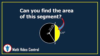 Area of a Segment of a Circle  Geometry  Math Video Central [upl. by Roby]