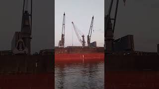 Вантажний корабель в Гданську  Cargo ship in Gdansk [upl. by Zephan]