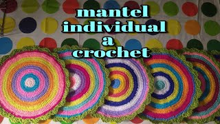 Manteles individuales tejidos a crochet especial para principiantes [upl. by Michelle]