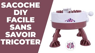 Fabrique ta Sacoche à Gourde avec une Machine à Tricoter [upl. by Poll]