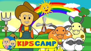 Old MacDonald had a Farm With Farm Animals  More Nursery Rhymes And Kids Songs by KidsCamp [upl. by Hercules318]