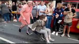 Rhayader Wheelbarrow Race  18 July 2018 [upl. by Mazurek876]