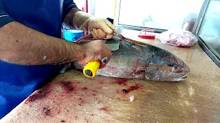 Unbelievable Amberjack Fish Cutting amp Fillet  Easy and Fast [upl. by Adrianna198]