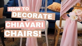 How to decorate chiavari chairs [upl. by Eiliah5]