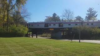 Nickle Plate 765 crossing the W Hallet st bridge in Hillsdale MI [upl. by Suzzy]