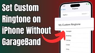 How to Set Custom Ringtone Without GarageBand  Make Custom Ringtone Without GarageBand on iPhone [upl. by Kaiulani]