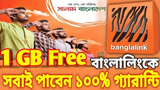 Banglalink Free 1 Gb Internet Offer   বাংলালিংক ১ জিবি ফ্রি অফার সবাই পাবেন [upl. by Schweiker582]