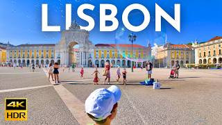 Lisbon Walking Tour 4K fromFigueira to Comércio Square LISBON 4K HDR [upl. by Nanaek439]