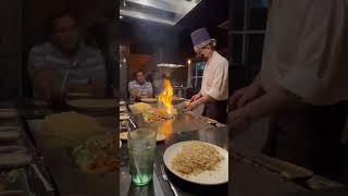 Hibachi Chef Yells “FIRE” amp Sets Onions Ablaze  Yamato Restaurant GainesvilleFl Aug ‘24 [upl. by Caniff778]