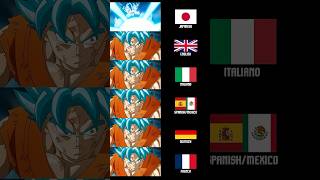 Kamehameha in Different Languages dragonball goku kamehameha dbz viral [upl. by Aradnahc]