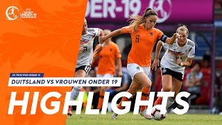 Highlights Duitsland  Vrouwen onder 19 2572019 Halve finale EK [upl. by Diarmuid]