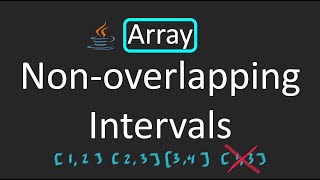 LeetCode  435 Nonoverlapping Intervals  Array  StepbyStep Explanation  Java [upl. by Polky663]