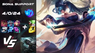 SUPPORT Sona vs Senna  NA Master Patch 1419 [upl. by Livy]