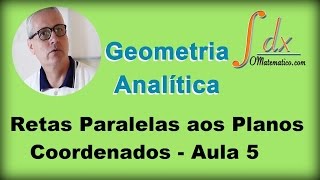 Grings  Geometria Analítica  Retas Paralelas aos Planos Coordenados  Aula 5 [upl. by Hospers]