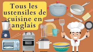 vocabulaire anglais  tous les outils de la cuisine en anglais cours danglais pour débutants [upl. by Elane283]