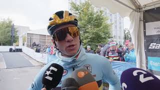 Remco Evenepoel  Interview at the start  World Championships Road Race Zürich 2024 [upl. by Lachish]