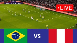 🔴Brazil vs Peru LIVE FOOTBALL MATCH TODAY I Brazil Football Live I eFootball Pes 21 Game [upl. by Marmawke743]