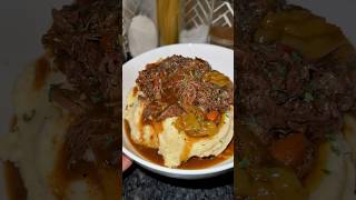 The PERFECT Pot Roast 🔥  Mississippi pot roast inspired 🥘 cooking sundaydinner [upl. by Carolee]