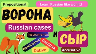 Russian cases Nominative Genitive Dative Accusative Instrumental Prepositional cases Падежи [upl. by Ronen98]