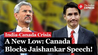 IndiaCanada Crisis Why Canada Blocked S Jaishankars Speech Canada Blocked Australia Today [upl. by Gothart402]