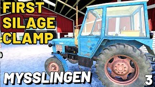 FIRST SILAGE CLAMP  Mysslingen FS19  Episode 3 [upl. by Nwahsem512]