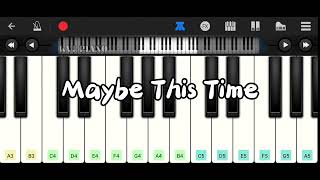 Maybe This Time by Michael Martin Murphey easy piano tutorial piano app [upl. by Ainel619]