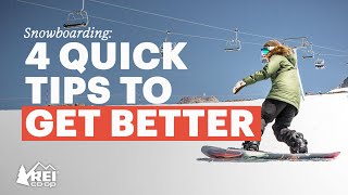 How to Improve Your Snowboarding—Intermediate Snowboarding Tips  REI [upl. by Ahsennek]