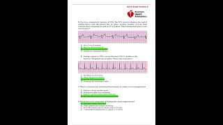 ACLS EXAM VERSION A 50 QUESTIONS AND ANSWERS WITH COMPLETE SOLUTION RATED A [upl. by Eanil]