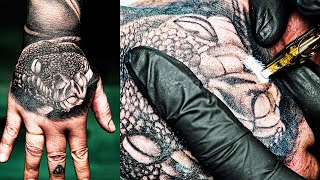 HyperRealistic Snake  TATTOO TIMELAPSE 4K [upl. by Hotze]