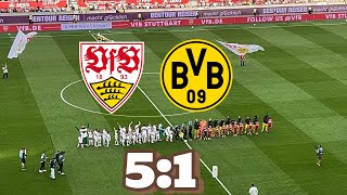 Highlights VfB Stuttgart  Borussia Dortmund Spielszenen  Tore [upl. by Namia679]