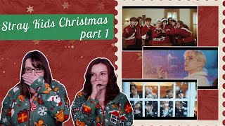 Stray Kids Christmas EveL  Winter Falls  24 to 25 MVs amp 2021 SBS Gayo Performance Reaction [upl. by Lomasi]