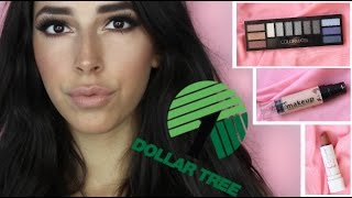 Full Face Dollar Tree Makeup Challenge [upl. by Niryt684]