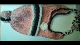 MAGLIA TUTORIAL COME FARE UN CAPPELLO CON PARAORECCHIE CHULLO  2 di 4 [upl. by Westphal]