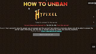 how to unban hypixel account in hindi [upl. by Dennis]