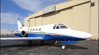 American Air Charter Rockwell Sabreliner 65  Flight from Spirit of St Louis SUS Missouri [upl. by Sukram]