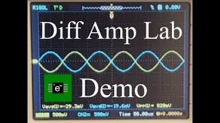 Opamp Tutorial Series 9 The Inverting Amp with Offset and the Differential Amp Lab Demo [upl. by Hara]