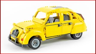 CaDA bricks 112 Citroen 2CV  C61026W Speed Build  Brick Builder [upl. by Samot613]