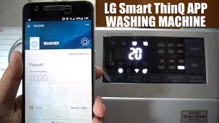 LG Smart ThinQ App Setup amp Demo  Front Load Washing Machine [upl. by Malia21]