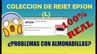 COLECCIÓN RESETEADORES EPSON SERIAL L PROBLEMAS DE ALMOHADILLAS [upl. by Rosa]