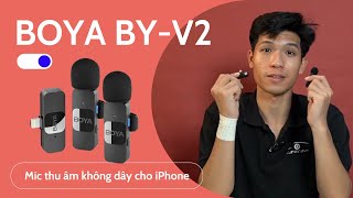 Micro không dây cài áo cho iPhone Boya BYV1V2 [upl. by Werby350]