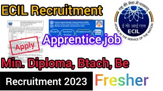 ECIL Recruitment job kaise apply kare full video  How to apply ECIL apprentice job [upl. by Nauqyaj488]