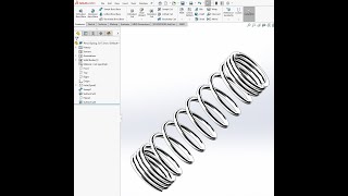 SolidWorks Variable Pitch Compression Spring [upl. by Arad]