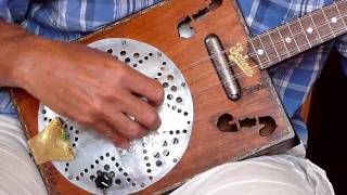 Harold playing A Kurt SCHOEN Cigar Box Bouzouki [upl. by Assiral]