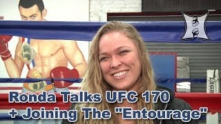 Ronda Rousey Talks UFC 170 Bout with McMann Upcoming quotEntouragequot amp quotAthena Projectquot Movies [upl. by Ateekan911]