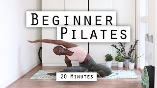 20MIN BEGINNERS PILATES WORKOUT GREAT FOR EVERYBODY AT HOME WORKOUT [upl. by Elegna]