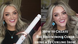 Big Voluminous Curls  T3 Convertible Curling Iron [upl. by Delano]