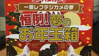 【福袋】ヨドバシカメラ 夢のお年玉箱2017 一眼レフデジカメの夢 開封動画 [upl. by Justinn]