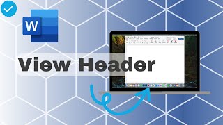 How To View Header In Word [upl. by Norrab145]